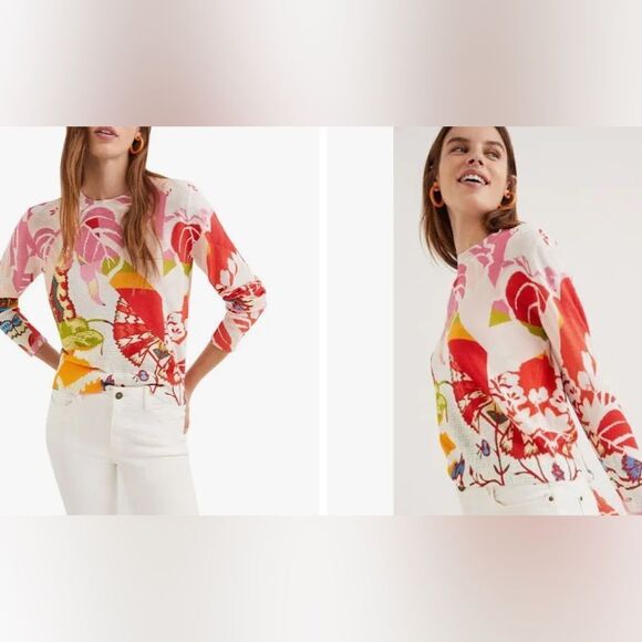 Desigual La Rochelle Thin Knit Sweater, size M - Picture 6 of 6